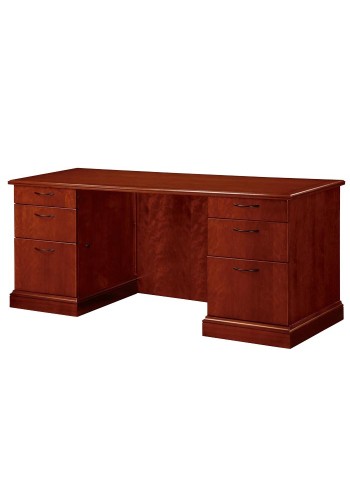 Belmont Brown Cherry Kneehole Credenza