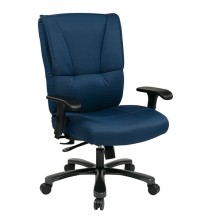 Big and Tall Deluxe Blue Executive Chair