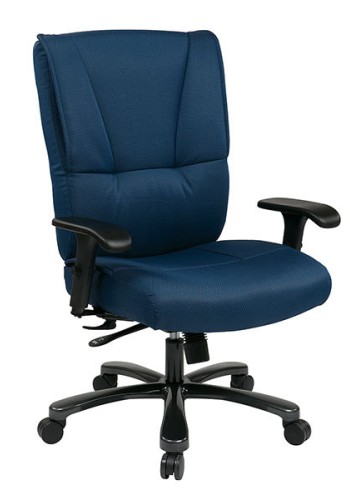 Big and Tall Deluxe Blue Executive Chair