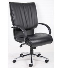 Black and Chrome High Back Leather Executive Chair (MB9701-C)