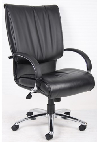 Black and Chrome High Back Leather Executive Chair (MB9701-C)