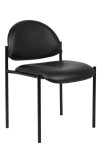 Black Caressoft Armless Stack Guest Chair (MB9505-CS)