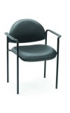 Black Caressoft Stack Guest Chair (MB9501-CS)