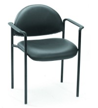 Black Caressoft Stack Guest Chair (MB9501-CS)