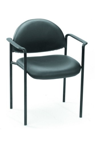 Black Caressoft Stack Guest Chair (MB9501-CS)