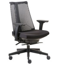 Black Contemporary Mesh-Back Executive Chair (MB6550-BK)