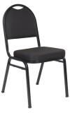 Black Crepe Banquet Stack Guest Chair (MB1500-BK-4)