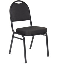 Black Crepe Banquet Stack Guest Chair (MB1500-BK-4)