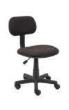 Black Crepe Fabric Steno Task Chair (MB205)