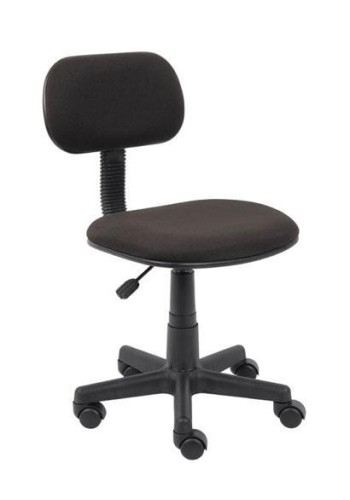 Black Crepe Fabric Steno Task Chair (MB205)