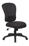 Black Crepe Fabric Task Chair with Memory Foam and Casters (MB2570)