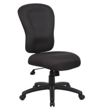 Black Crepe Fabric Task Chair with Memory Foam and Casters (MB2570)