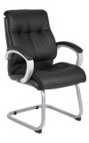 Black Double Plush Executive Guest Chair (MB8779-BK)