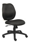 Black Fabric Armless Mid Back Task Chair (MB1016-BK)