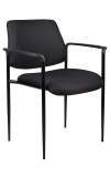 Black Fabric Stack Guest Chair (MB9503-BK)