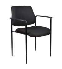 Black Fabric Stack Guest Chair (MB9503-BK)