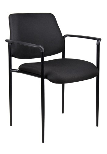 Black Fabric Stack Guest Chair (MB9503-BK)