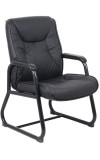 Black LeatherPlus Executive Guest Chair (M9839)