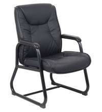 Black LeatherPlus Executive Guest Chair (M9839)