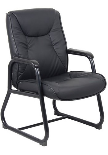 Black LeatherPlus Executive Guest Chair (M9839)