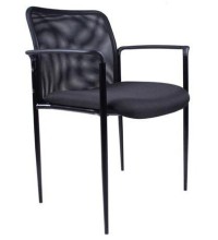 Black Mesh Stack Guest Chair (MB6909)