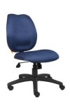 Blue Fabric Armless Mid Back Task Chair (MB1016-BE)