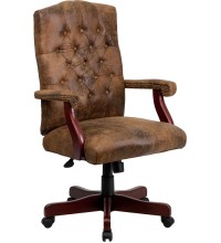 Bomber Brown Classic Executive Office Chair (MF-802-BRN-GG)