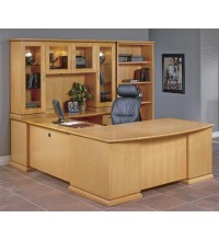 Mendocino Bowfront Executive U-Shape Desk Configuration (13-B)