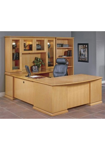 Mendocino Bowfront Executive U-Shape Desk Configuration (13-B)