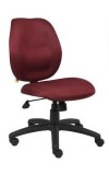 Burgundy Fabric Armless Mid Back Task Chair (MB1016-BY)