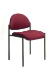 Burgundy Fabric Armless Stack Guest Chair (MB9505-BY)