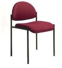 Burgundy Fabric Armless Stack Guest Chair (MB9505-BY)