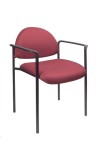 Burgundy Fabric Stack Guest Chair (MB9501-BY)