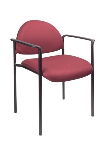 Burgundy Fabric Stack Guest Chair (MB9501-BY)
