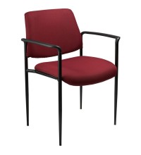 Burgundy Fabric Stack Guest Chair (MB9503-BY)