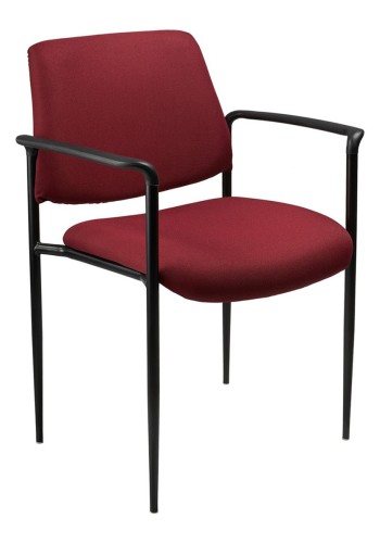 Burgundy Fabric Stack Guest Chair (MB9503-BY)