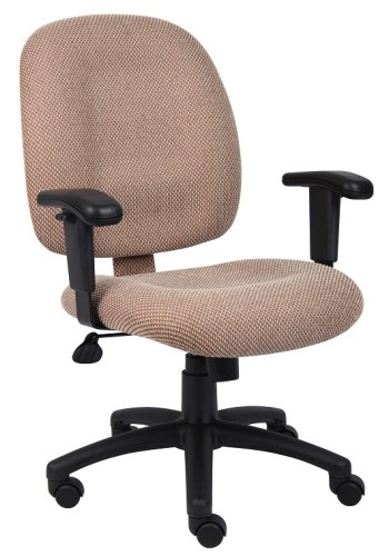 Chestnut Chenille Fabric Ergonomic Task Chair (MB495-CH)