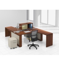 Cite Workstation Cluster of 2 with Hutch and Mobile Pedestals