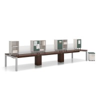 CITE Workstation Cluster of 6 with Storage and Mobile Pedestal