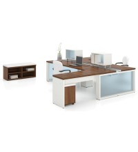 CITE Workstation with Storage Bench and Mobile Pedestals