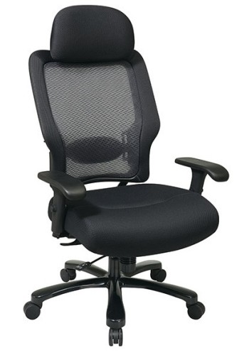 Dark Back and Mesh Seat Big and Tall Chair