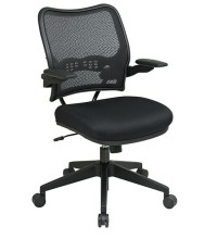 Deluxe Dark Back Chair with Black Mesh Seat