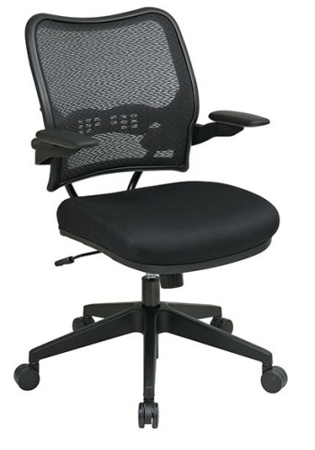 Deluxe Dark Back Chair with Black Mesh Seat