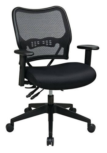 Deluxe Dark AirGrid® Back Chair with Black Mesh Seat (MF-13-37N9WA)