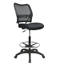 Deluxe Dark Back Drafting Chair with Black Mesh Seat