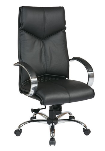 Deluxe High-Back Executive Leather Chair