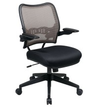 Deluxe Latte Back Chair with Black Mesh Seat