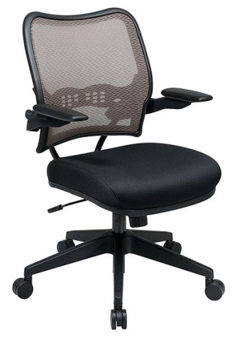 Deluxe Latte Back Chair with Black Mesh Seat