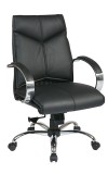 Deluxe Mid-Back Executive Leather Chair