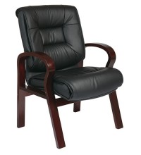 Deluxe Mid-Back Executive Leather Visitors Chair